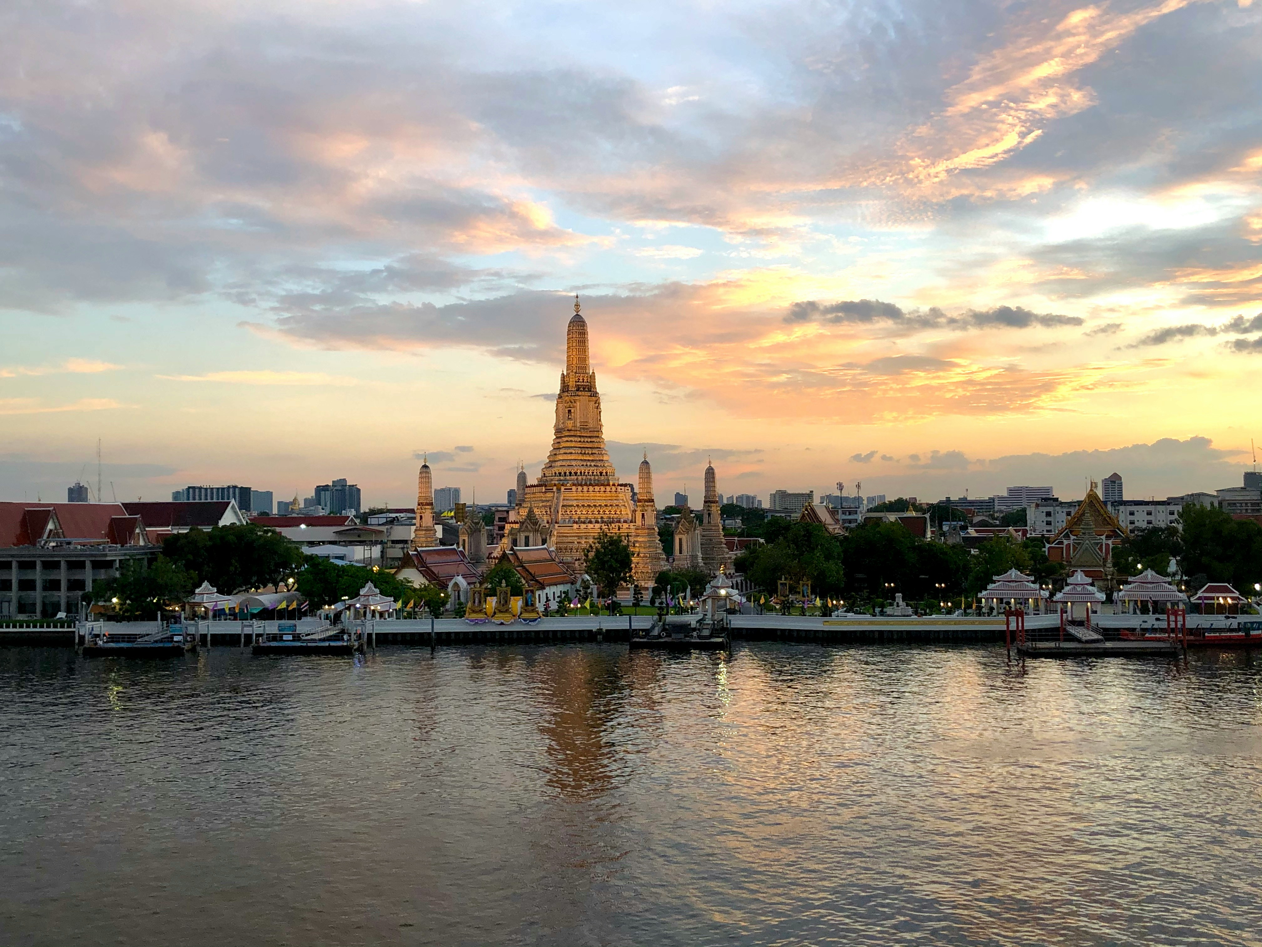 View of Grand Palace & Wat Phra Kaew in Bangkok