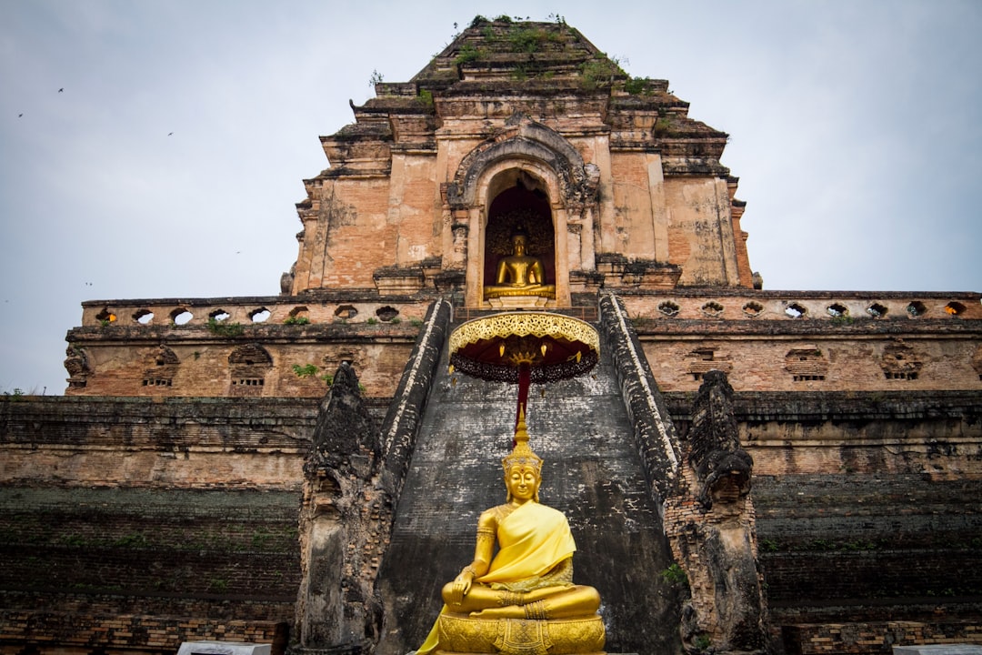 Ancient stupa at Wat Chedi Luang in Chiang Mai