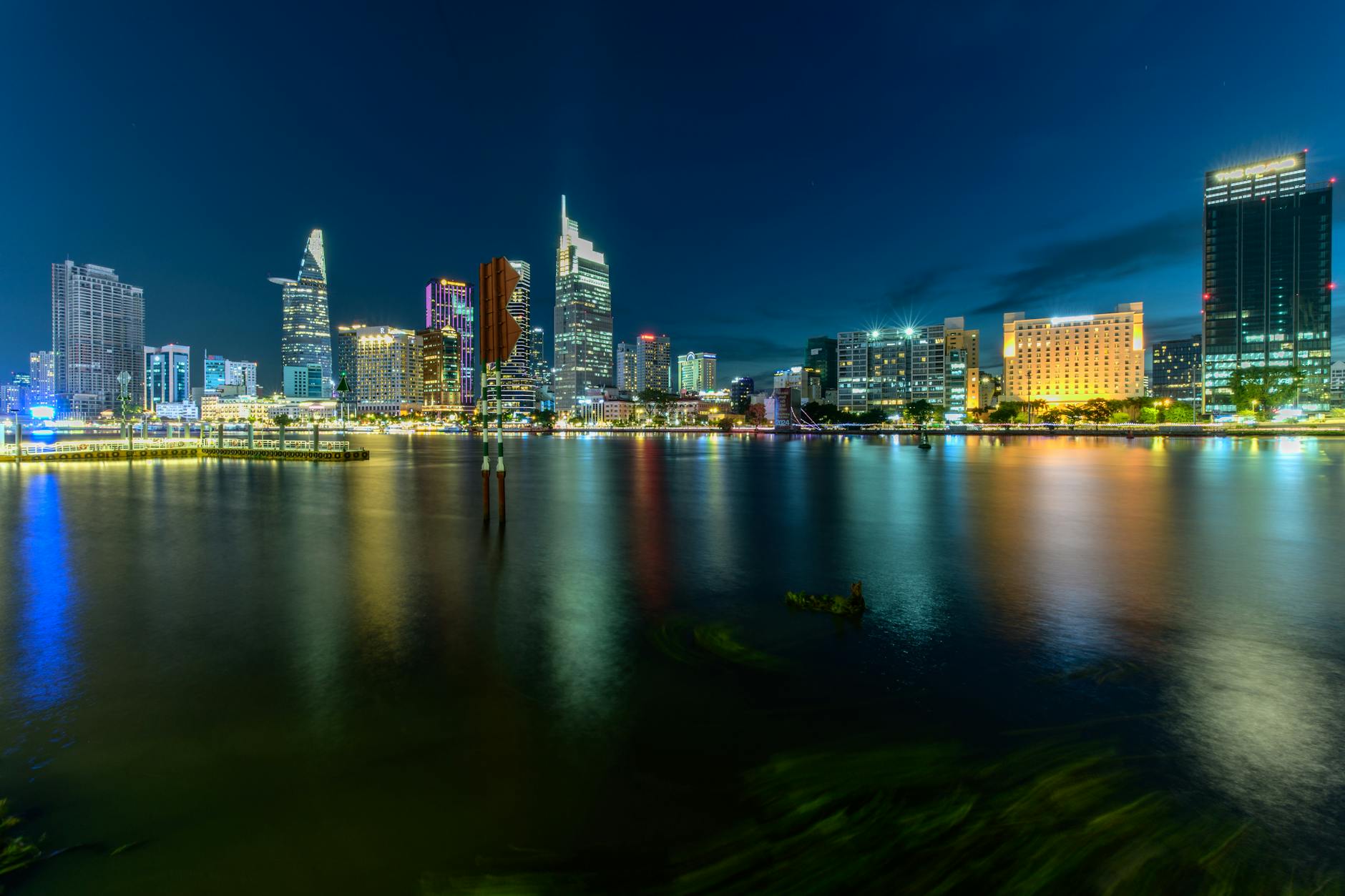 Bitexco Financial Tower overlooking Ho Chi Minh City